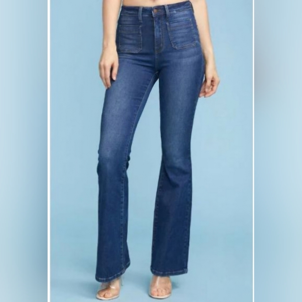 Judy Blue Flare Fit Patch Pocket Jeans (JB84146) size 9/29